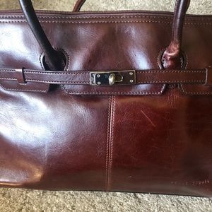 Italian leather handbag
